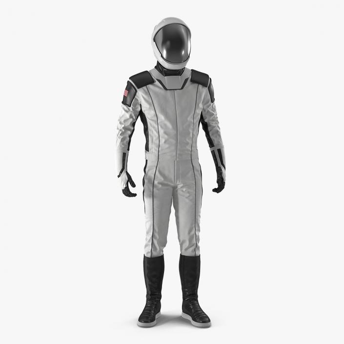 3D model Futuristic Space Suit Standing Pose