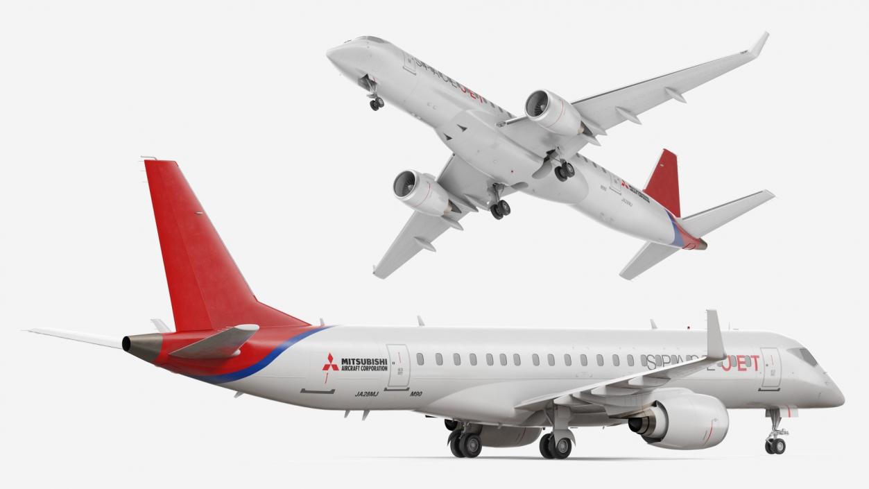 Mitsubishi SpaceJet M90 Exterior Only 3D