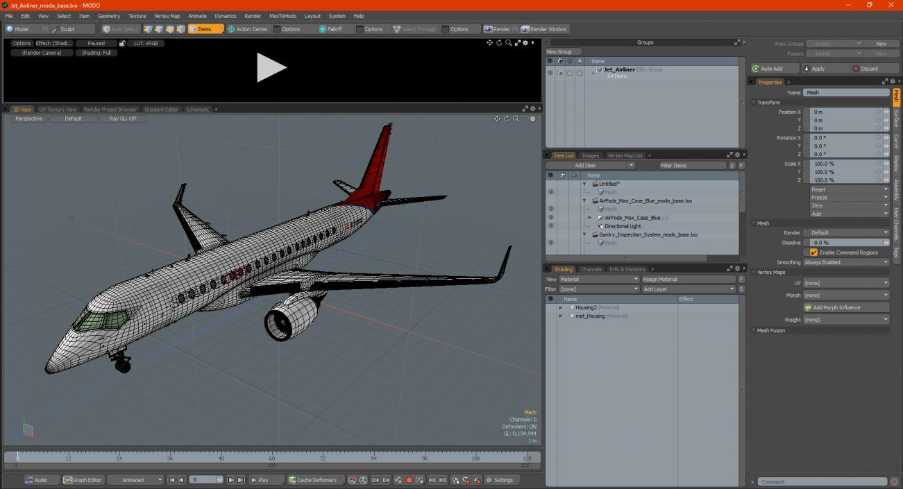 Mitsubishi SpaceJet M90 Exterior Only 3D