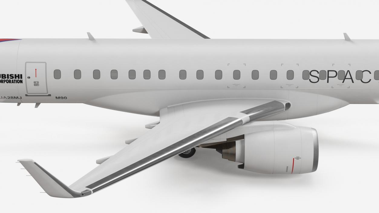 Mitsubishi SpaceJet M90 Exterior Only 3D