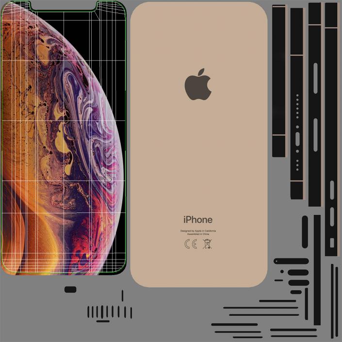 iPhone XS Gold 3D model