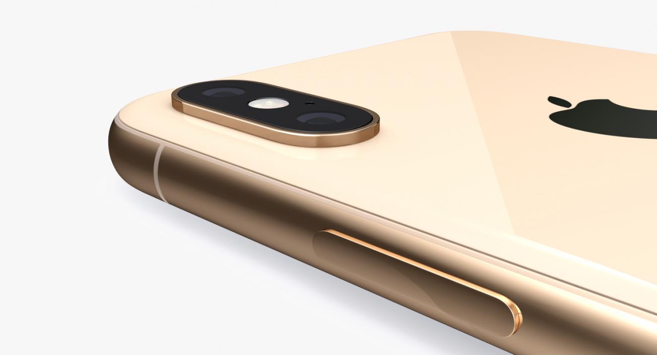 iPhone XS Gold 3D model