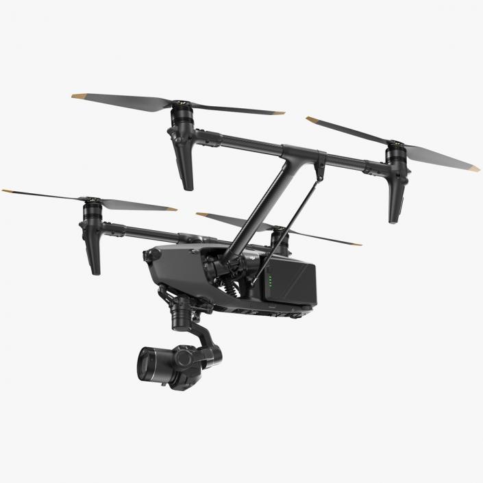 DJI Inspires Drone Rigged for Cinema 4D 3D model