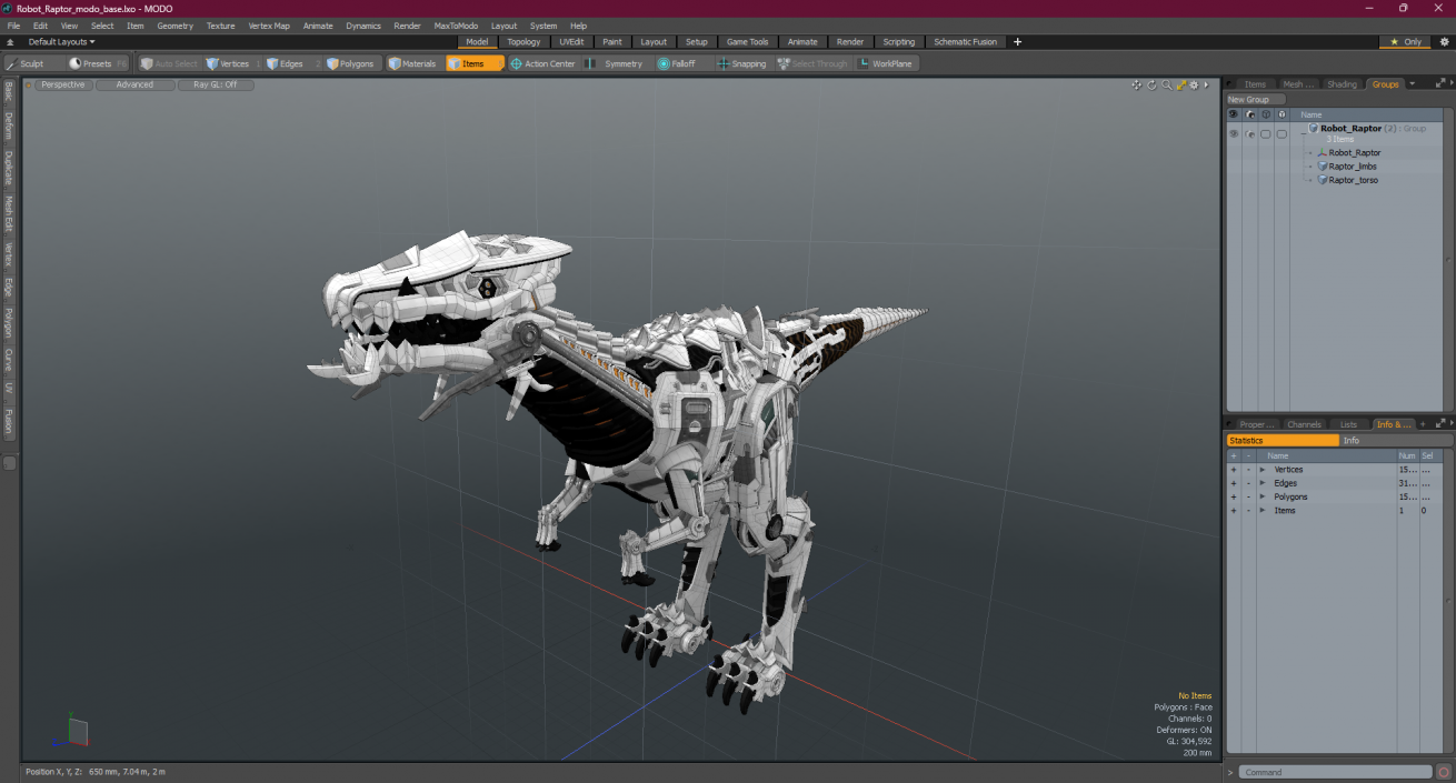 Robot Raptor 3D