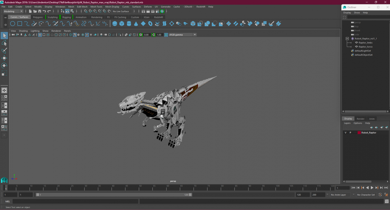 Robot Raptor 3D