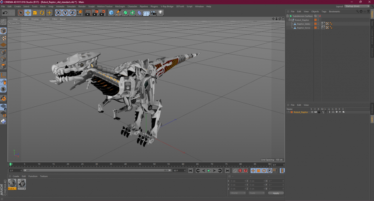 Robot Raptor 3D