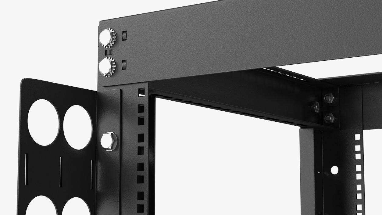 Open Frame Server Rack 30U Empty 3D