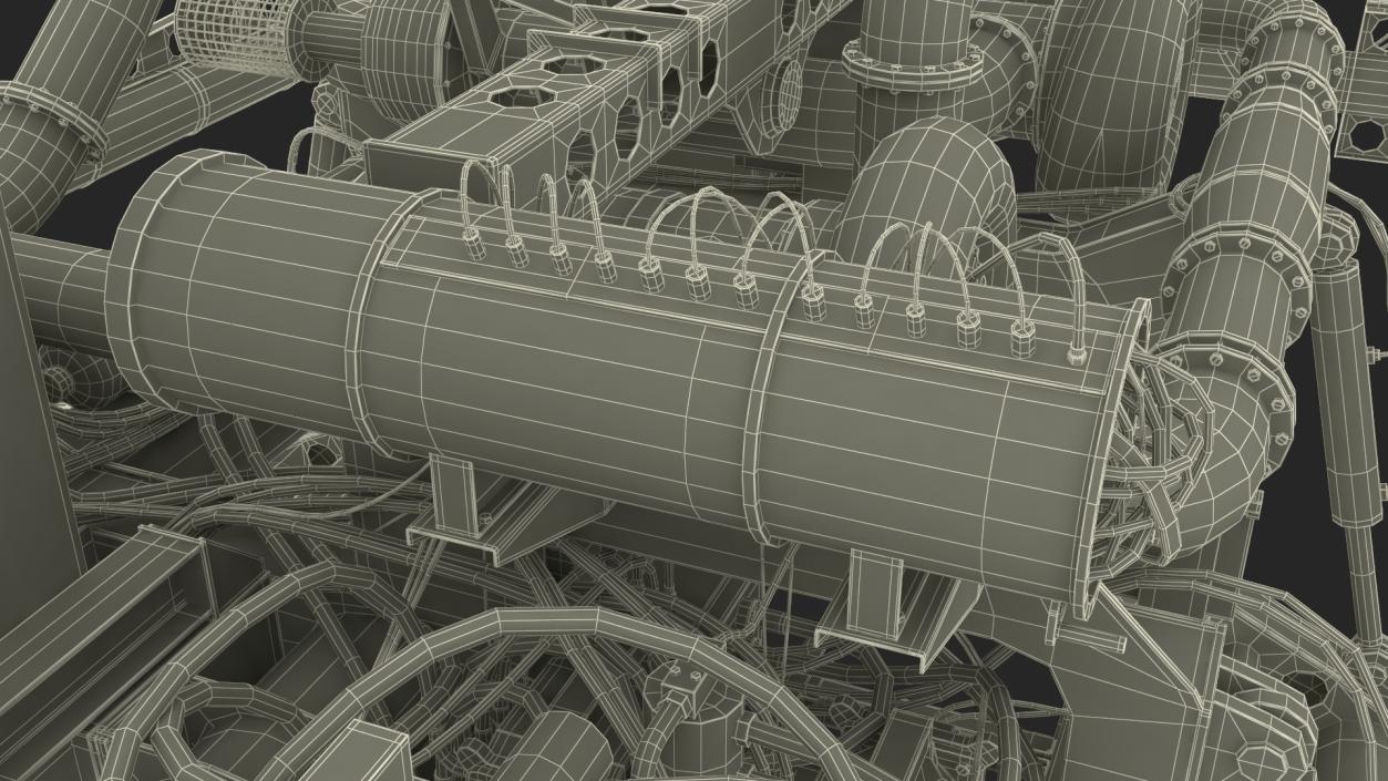 Subsea Pipeline Trencher 3D model