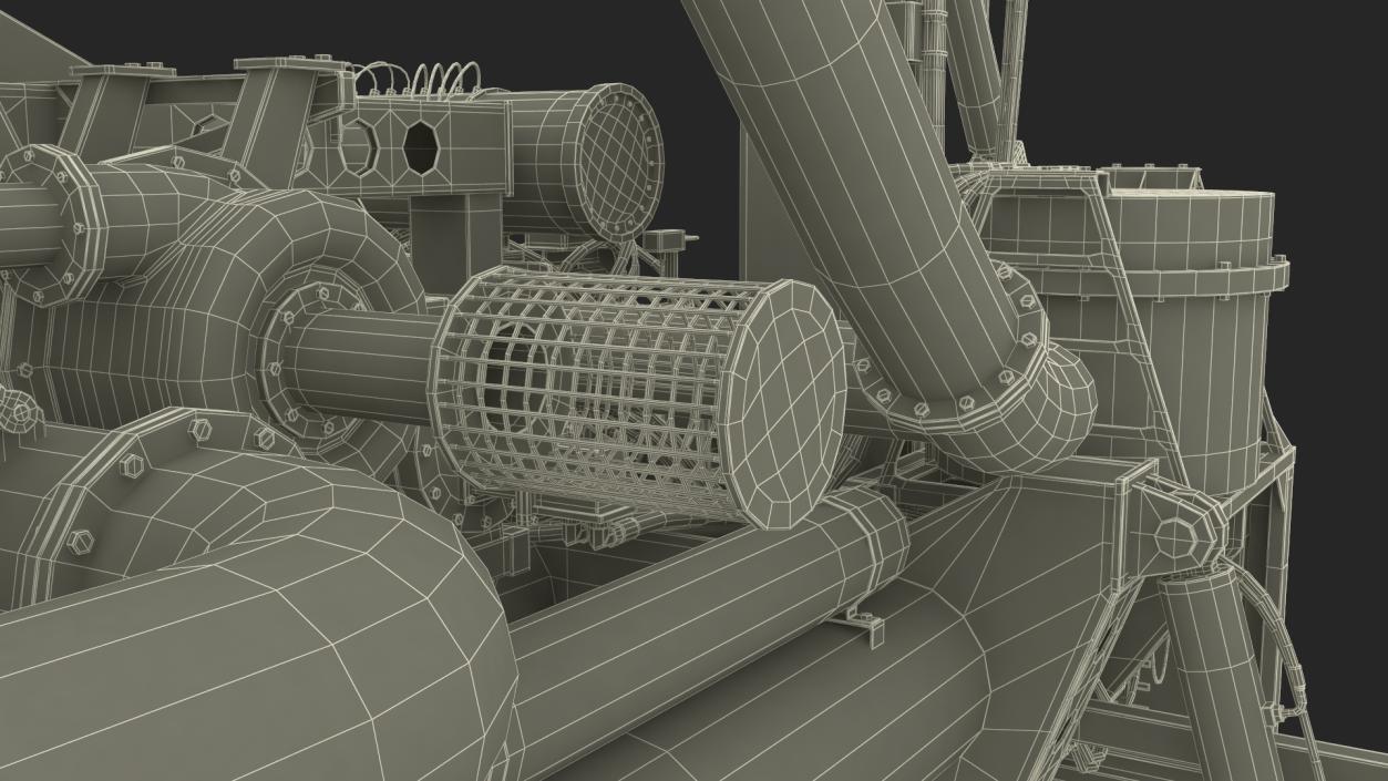 Subsea Pipeline Trencher 3D model