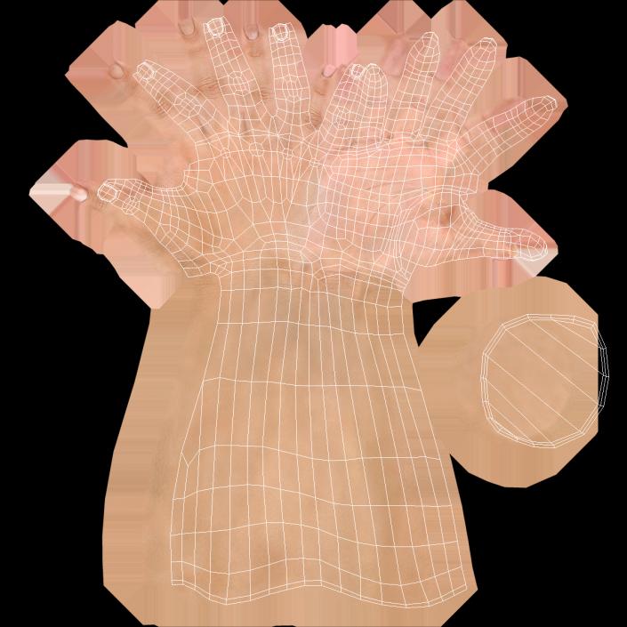 Australoid Female Hand 3D