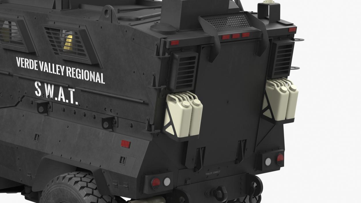 3D SWAT Vehicle International MaxxPro Rigged