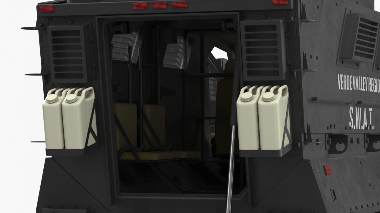 3D SWAT Vehicle International MaxxPro Rigged