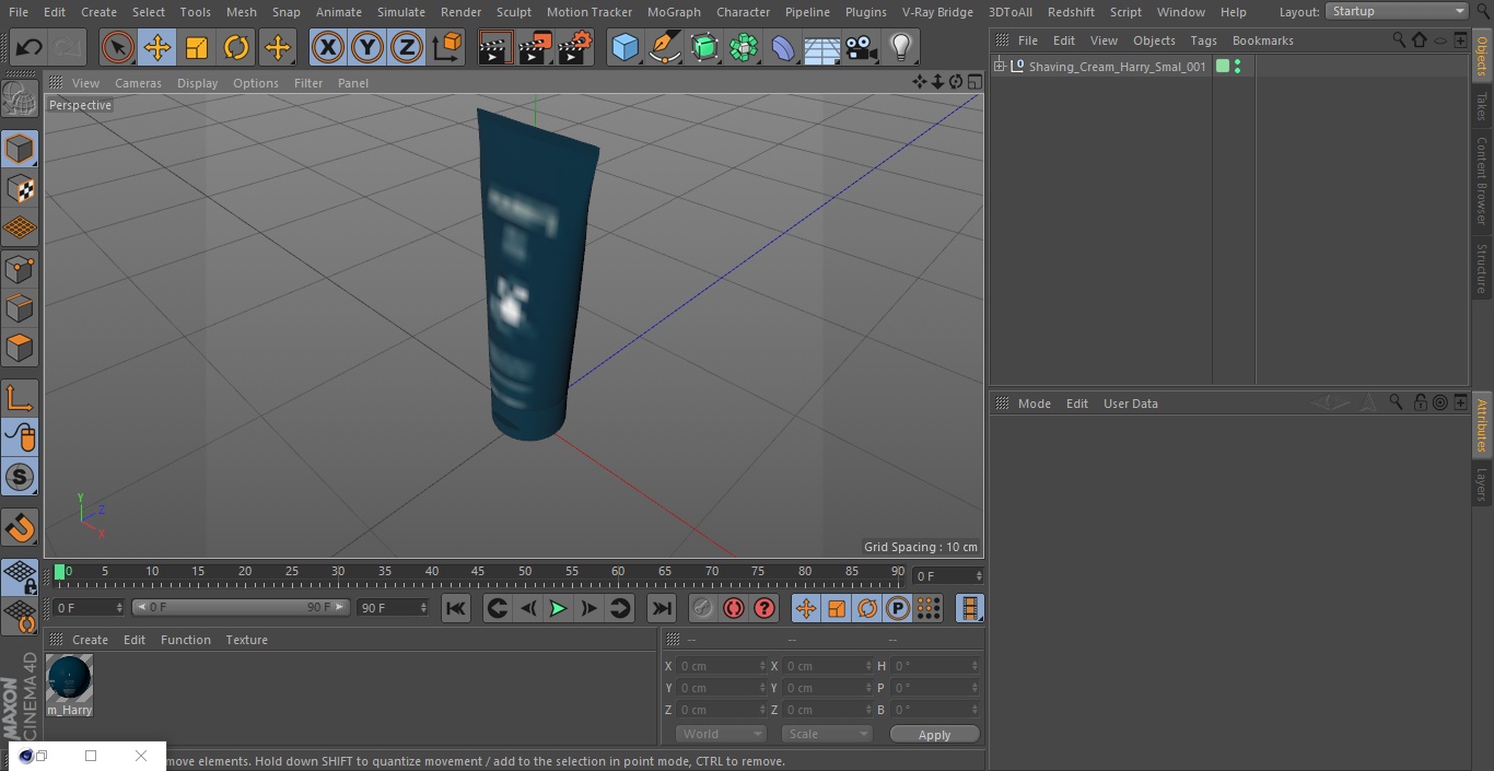 3D model Shaving Cream Harry Small