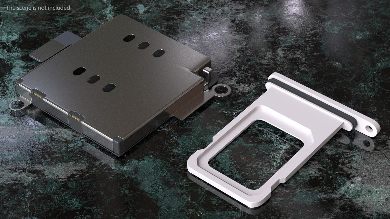 iPhone 11 Sim Card Tray with Internal Reader 3D model