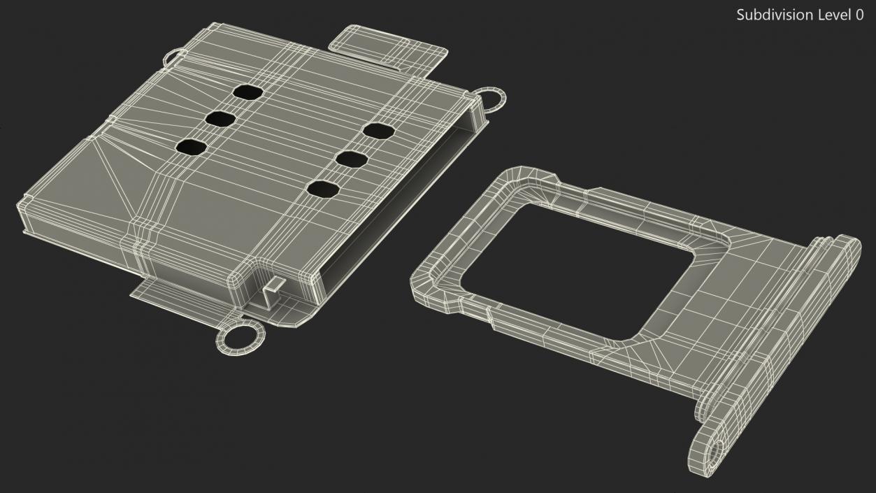 iPhone 11 Sim Card Tray with Internal Reader 3D model