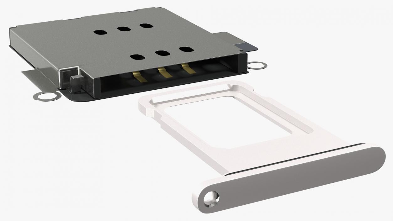 iPhone 11 Sim Card Tray with Internal Reader 3D model