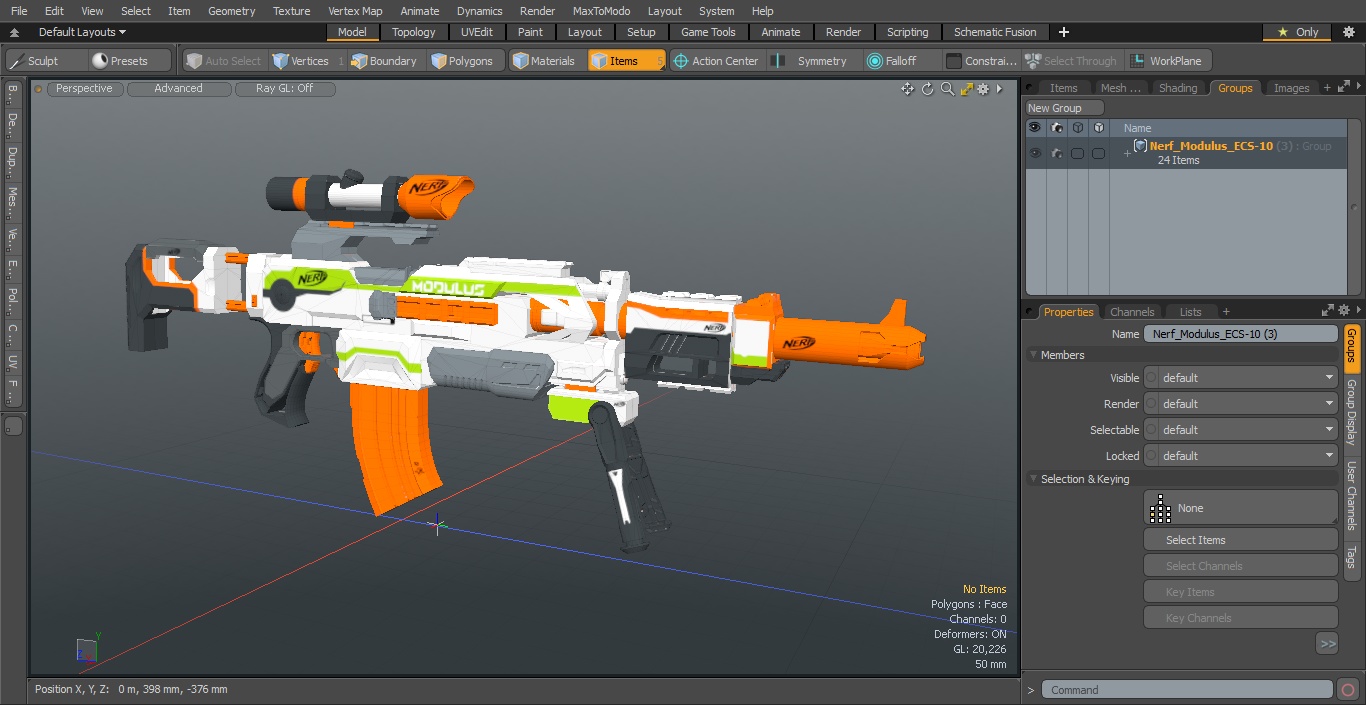 Nerf Modulus ECS-10 3D model