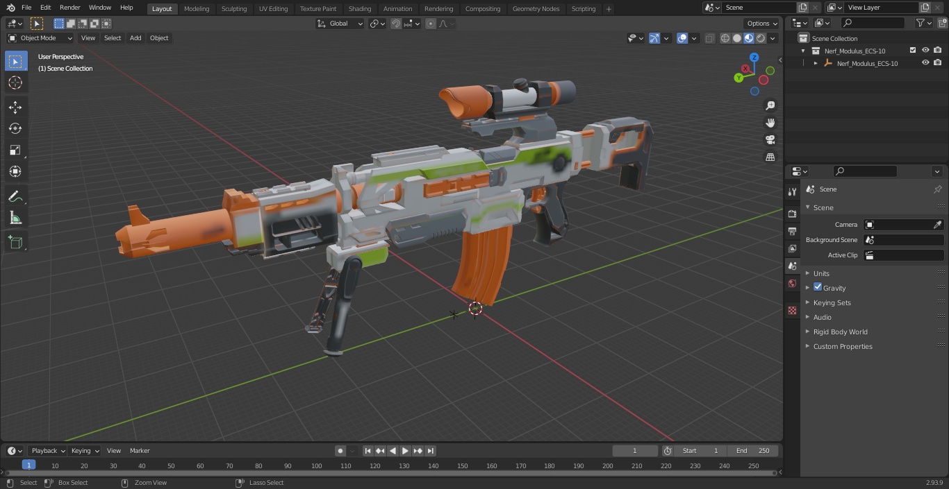 Nerf Modulus ECS-10 3D model