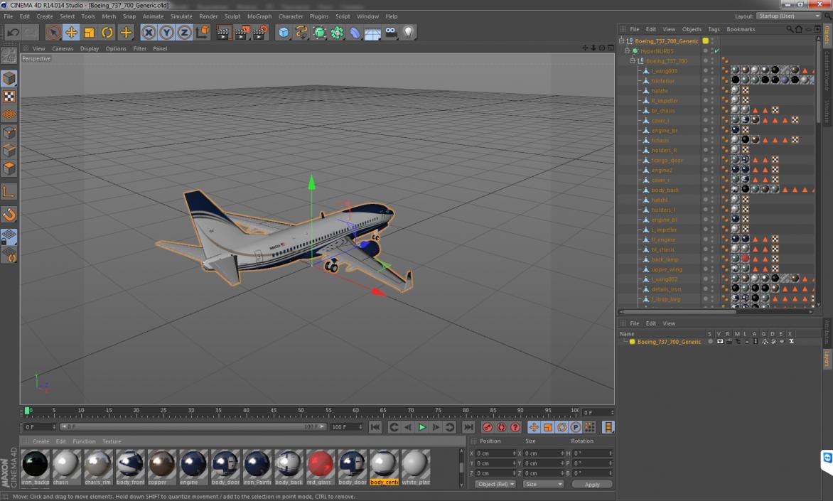 Boeing 737-700 Generic 3D