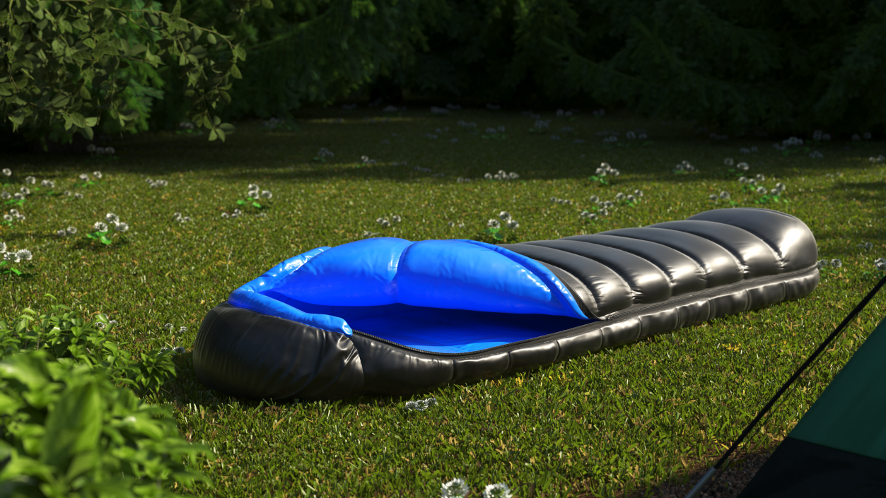 3D Deployed Sleeping Bag