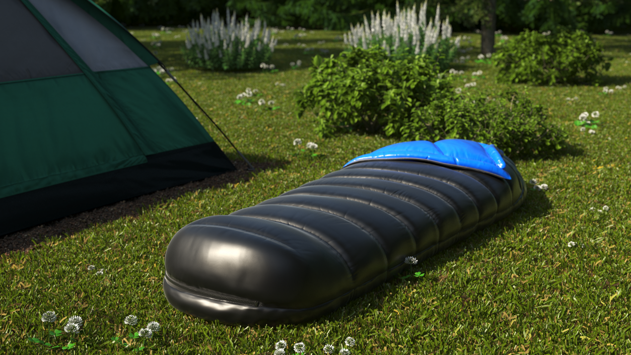 3D Deployed Sleeping Bag