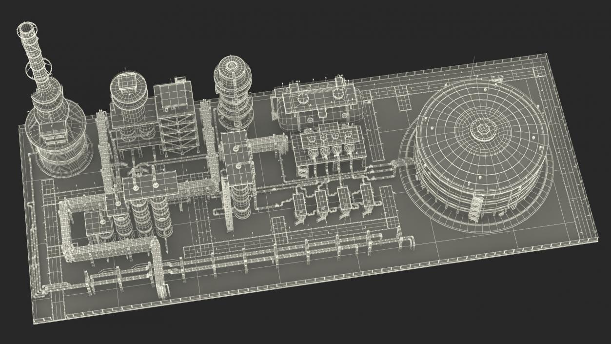 3D Fuel Processing Plant