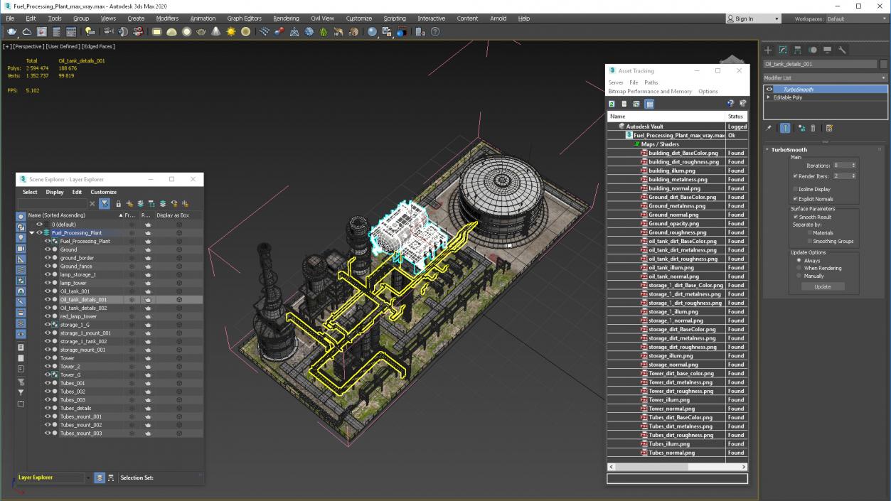 3D Fuel Processing Plant