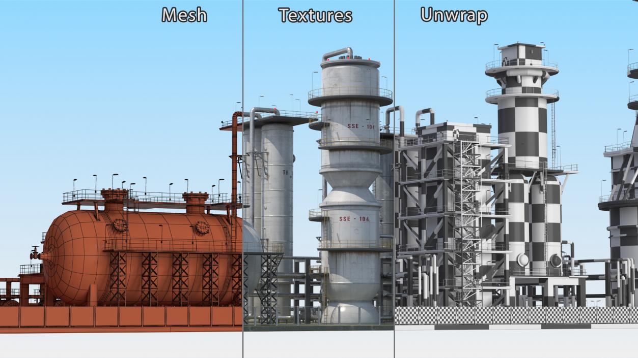 3D Fuel Processing Plant