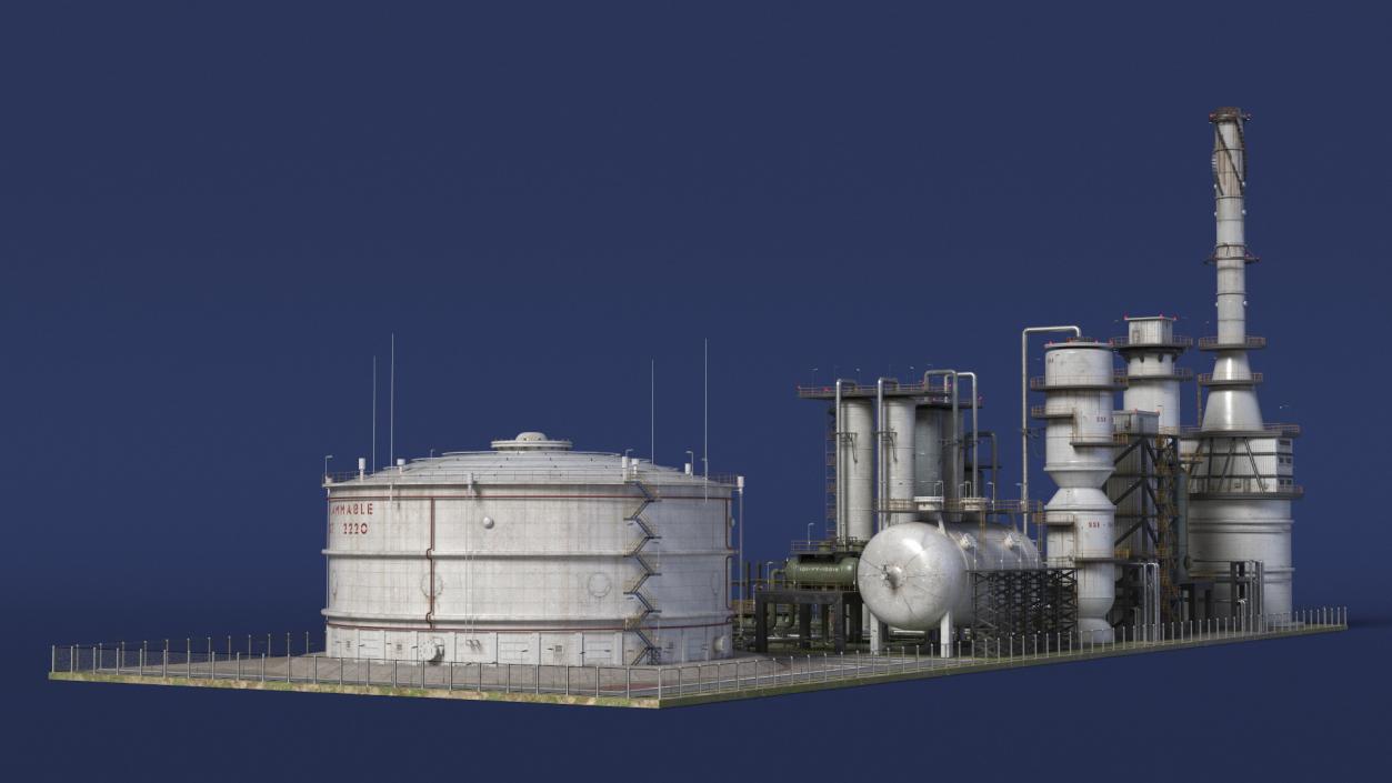 3D Fuel Processing Plant