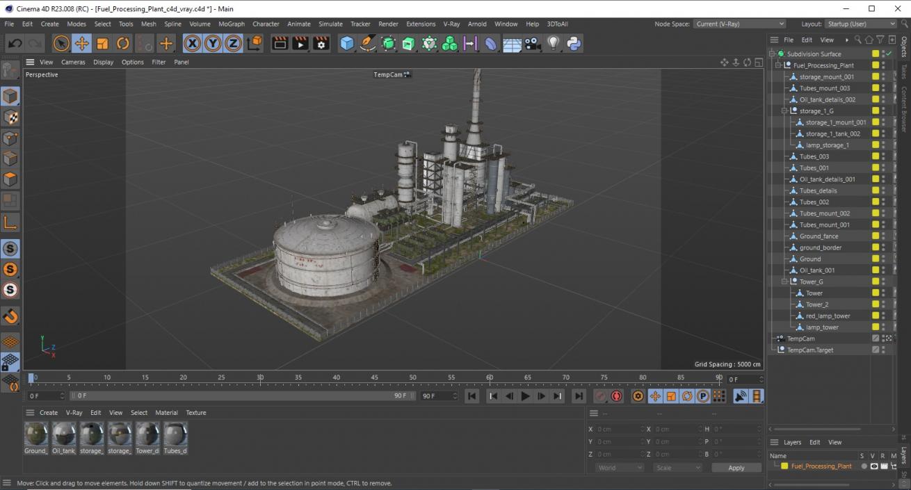 3D Fuel Processing Plant