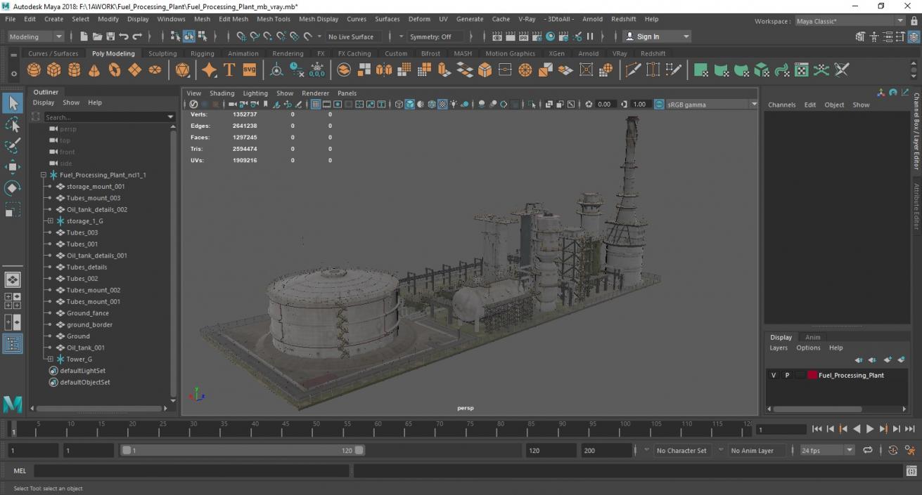 3D Fuel Processing Plant