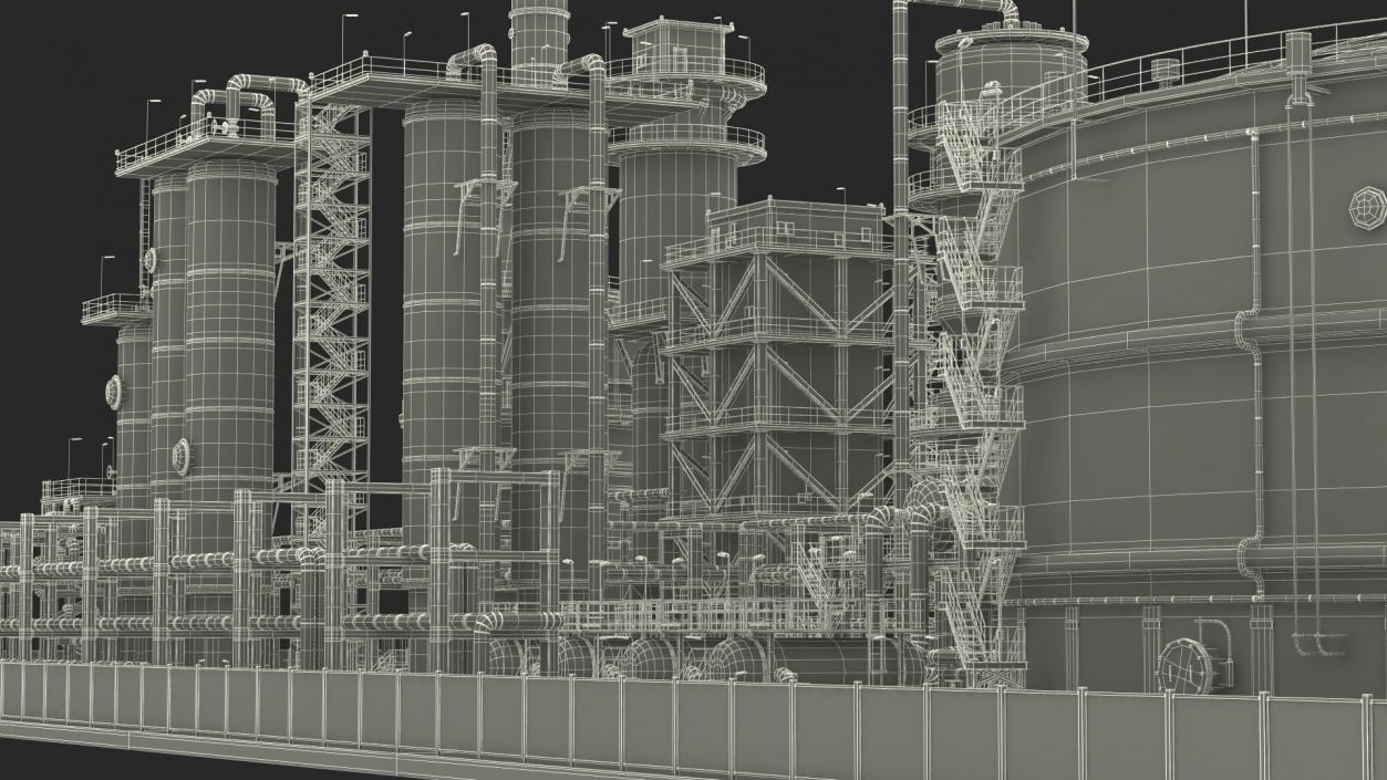 3D Fuel Processing Plant