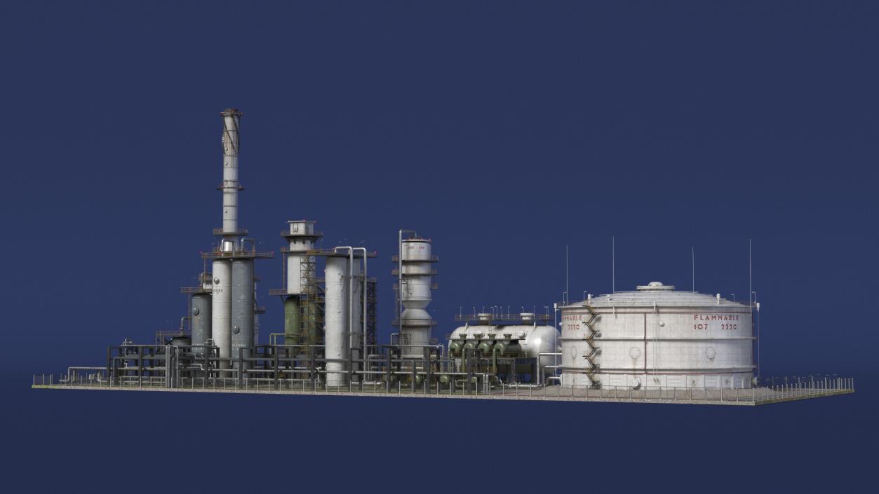 3D Fuel Processing Plant