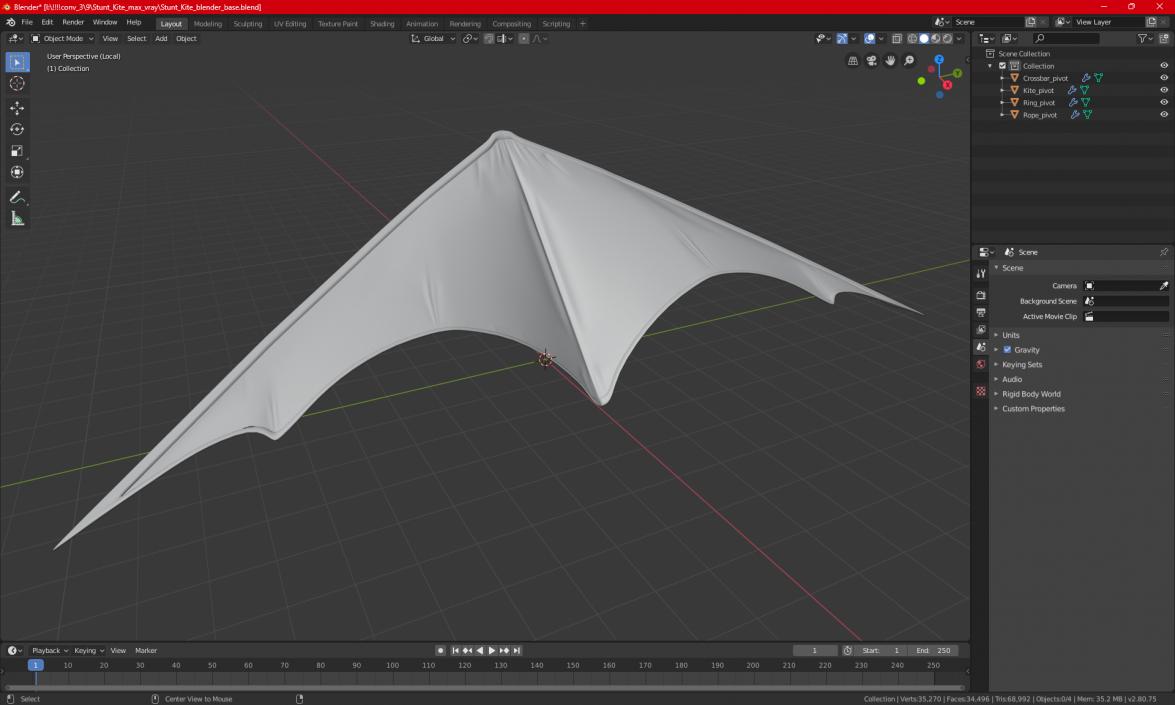 3D model Stunt Kite