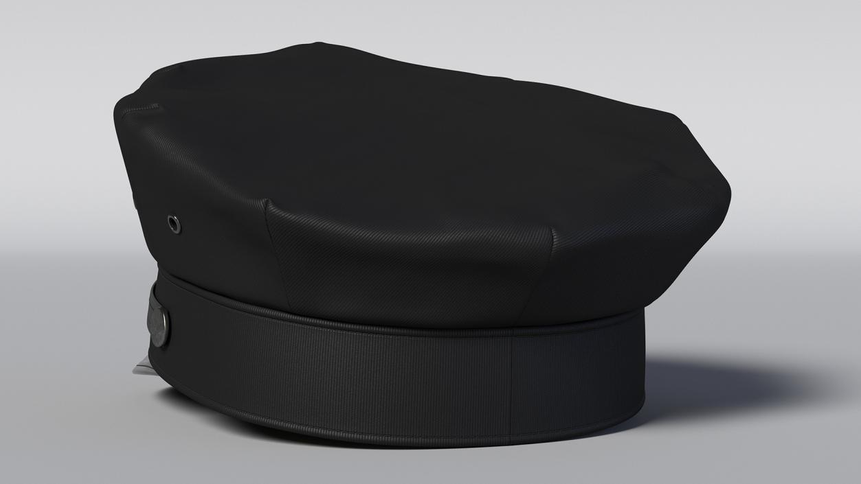 Highly Detailed Police Officer Cap 3D model