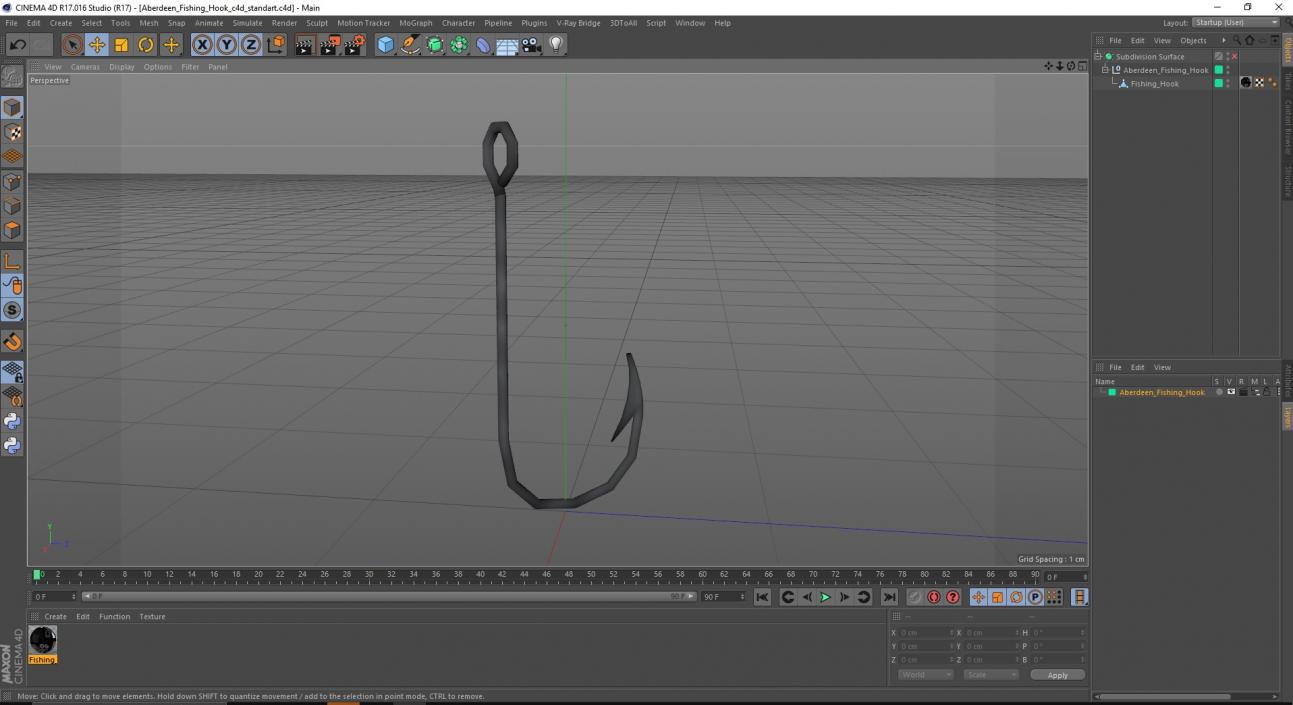 3D Aberdeen Fishing Hook