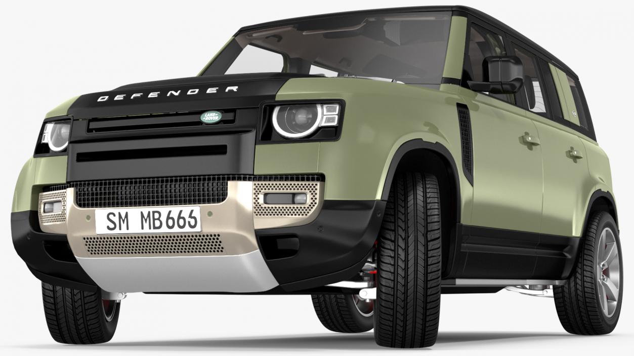 Land Rover Defender Country Pack Rigged 3D model