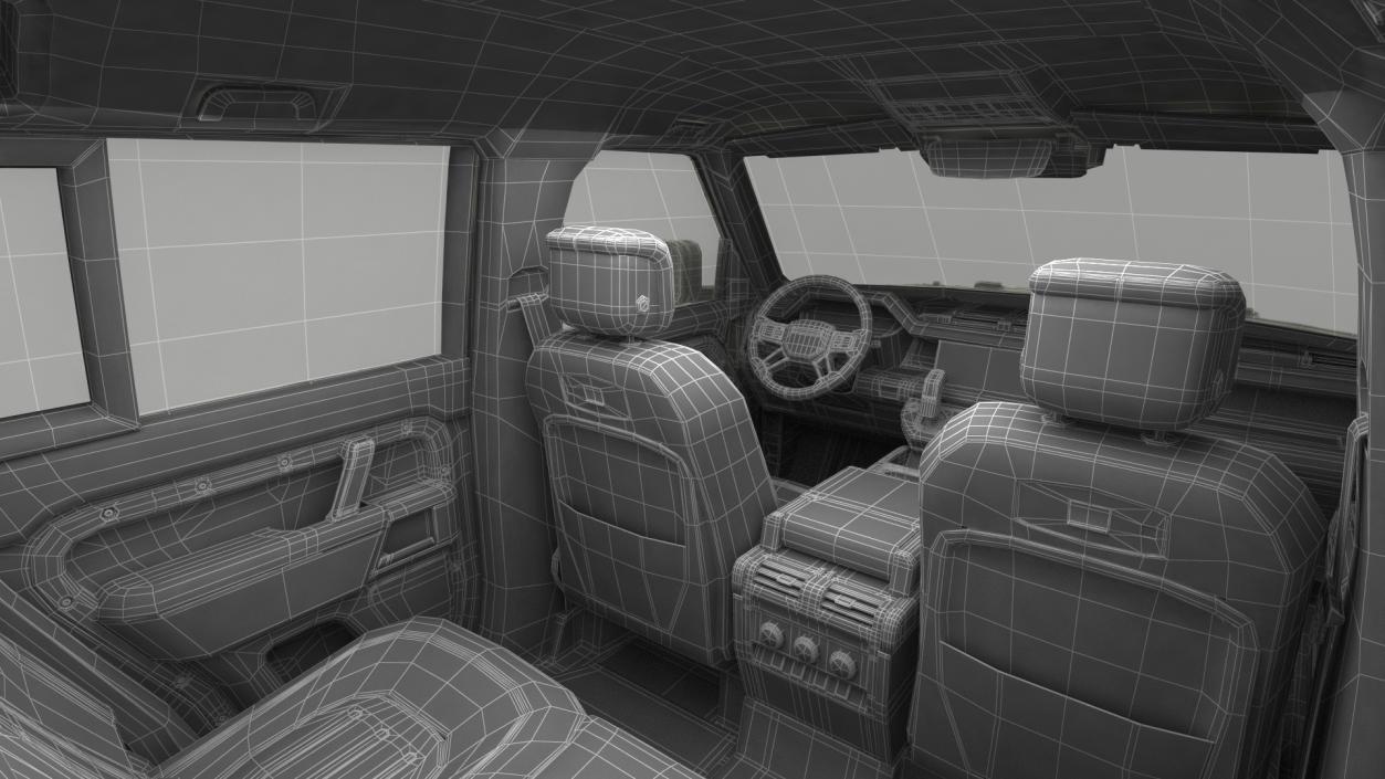 Land Rover Defender Country Pack Rigged 3D model