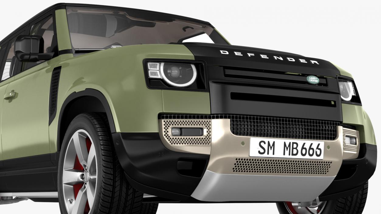 Land Rover Defender Country Pack Rigged 3D model