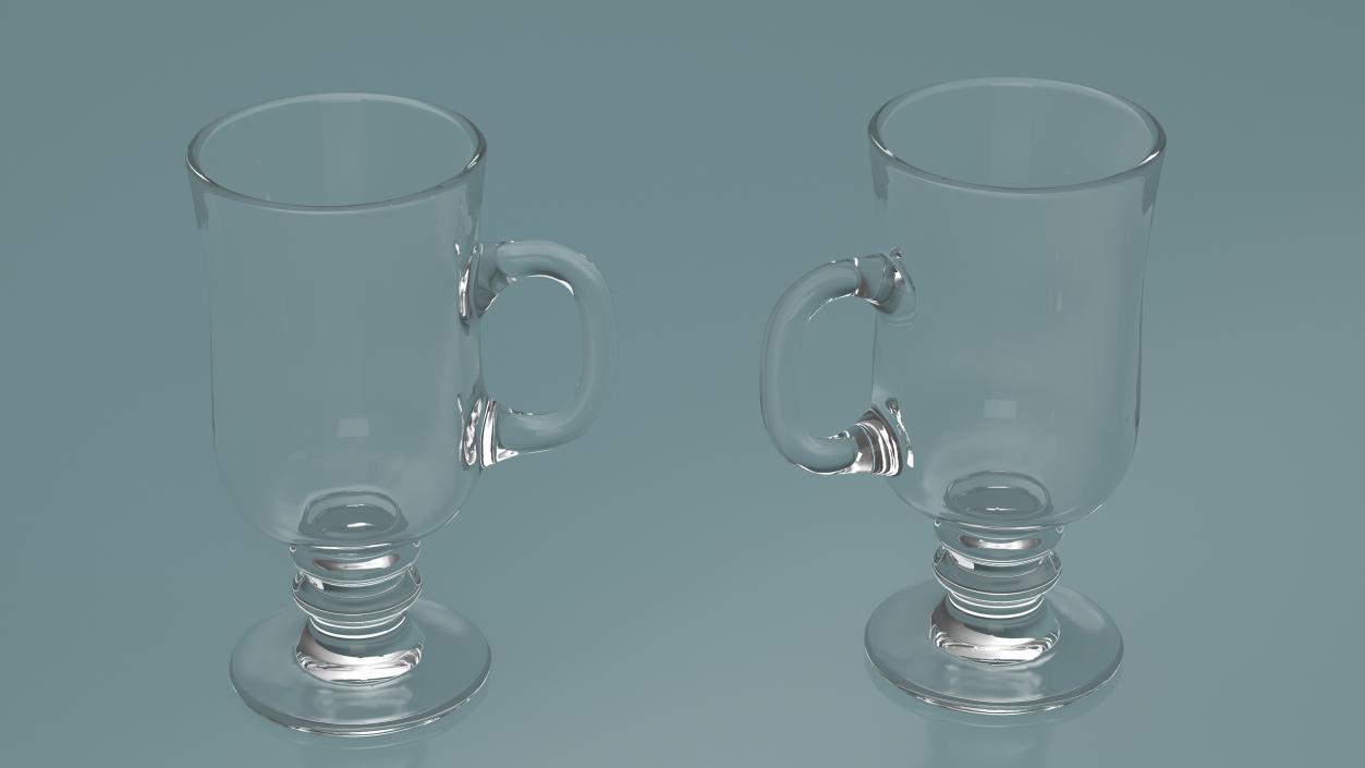 Irish Glass Coffee Mug 2 3D model