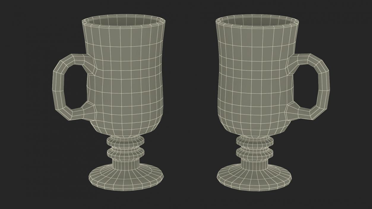 Irish Glass Coffee Mug 2 3D model