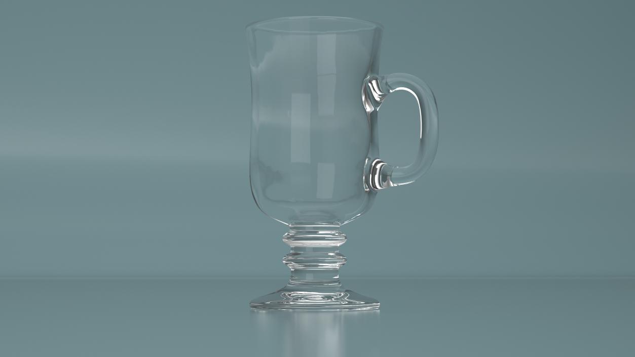 Irish Glass Coffee Mug 2 3D model