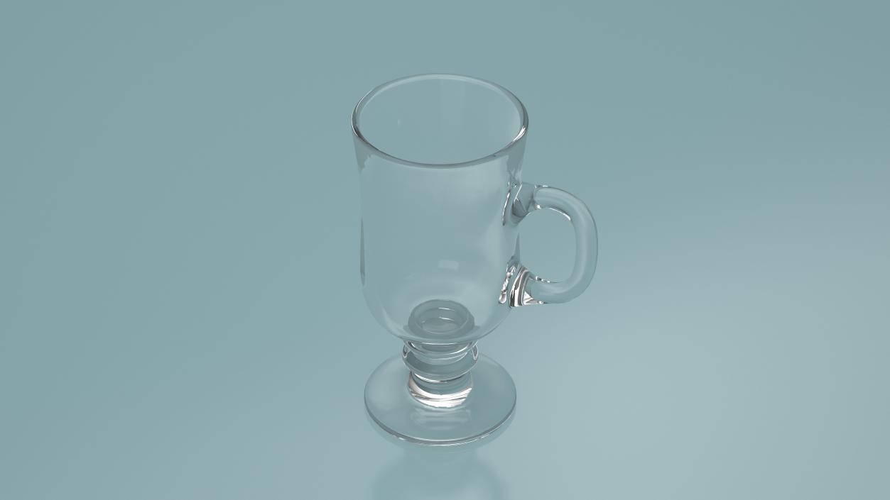 Irish Glass Coffee Mug 2 3D model