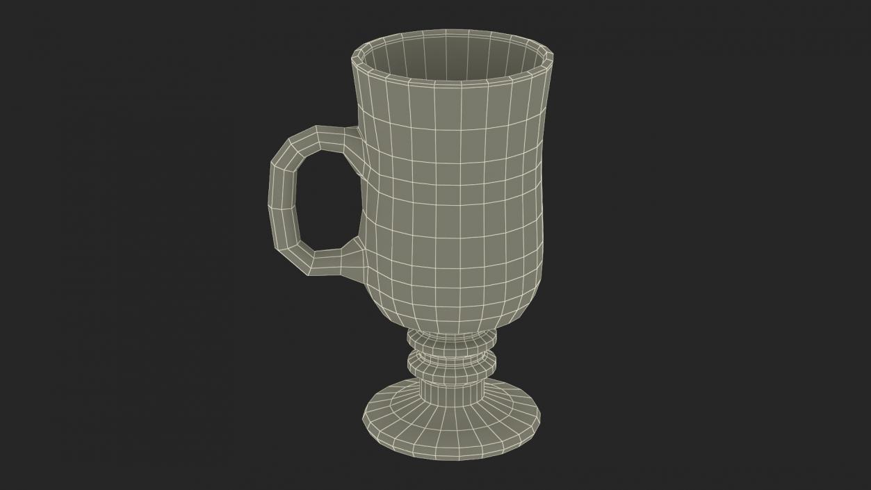 Irish Glass Coffee Mug 2 3D model