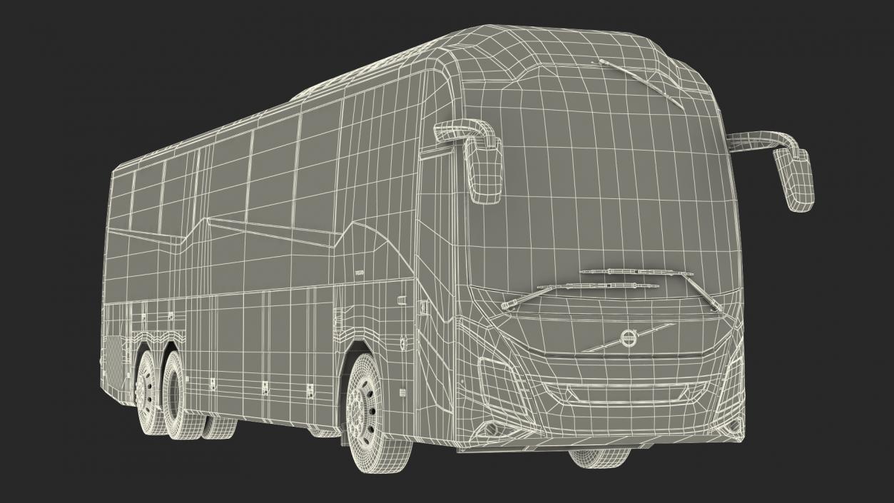 3D Volvo 9900 Bus Rigged