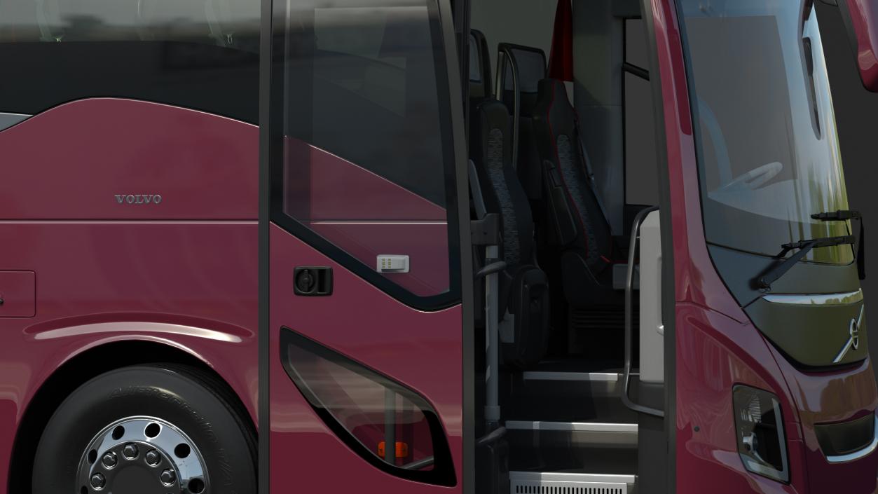 3D Volvo 9900 Bus Rigged