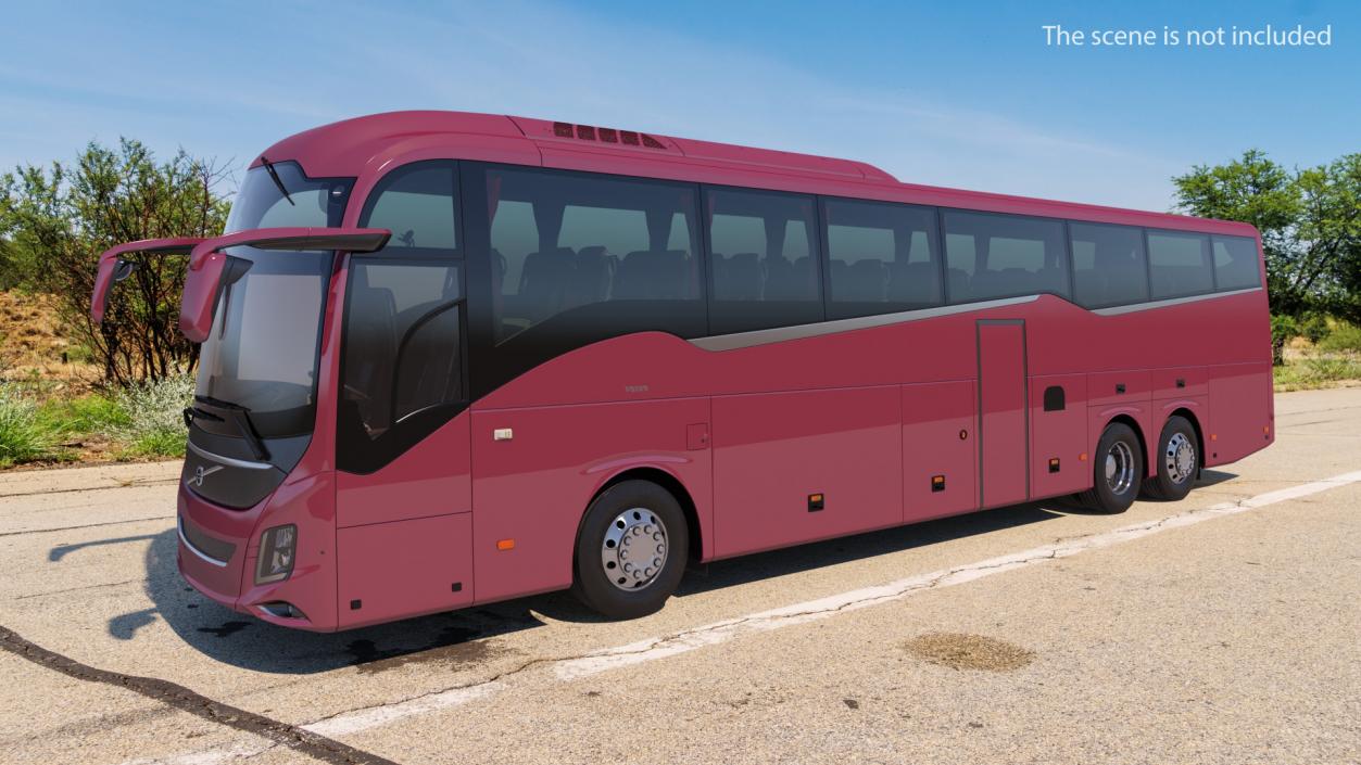 3D Volvo 9900 Bus Rigged