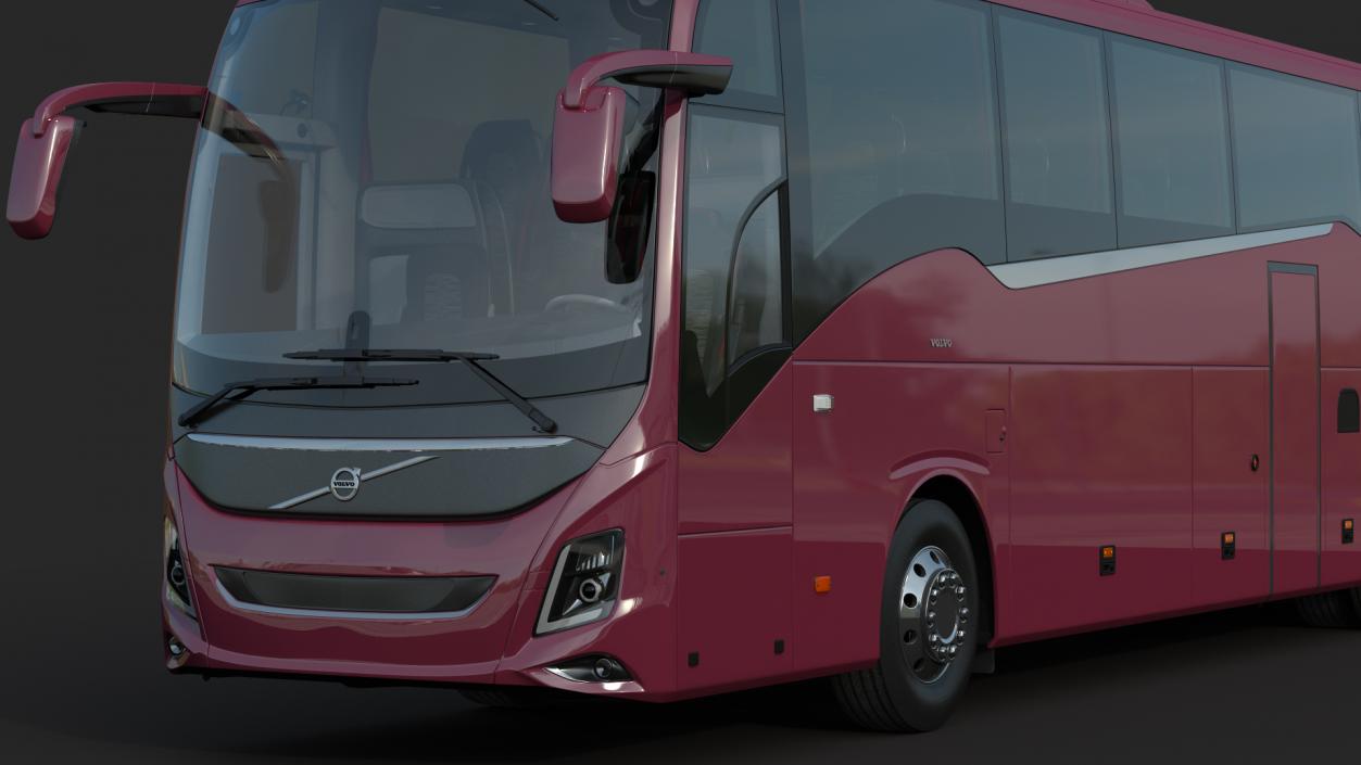 3D Volvo 9900 Bus Rigged