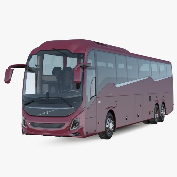 3D Volvo 9900 Bus Rigged