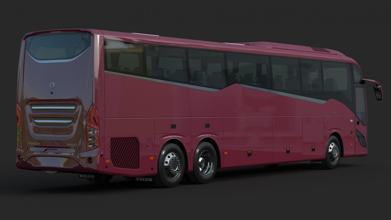 3D Volvo 9900 Bus Rigged